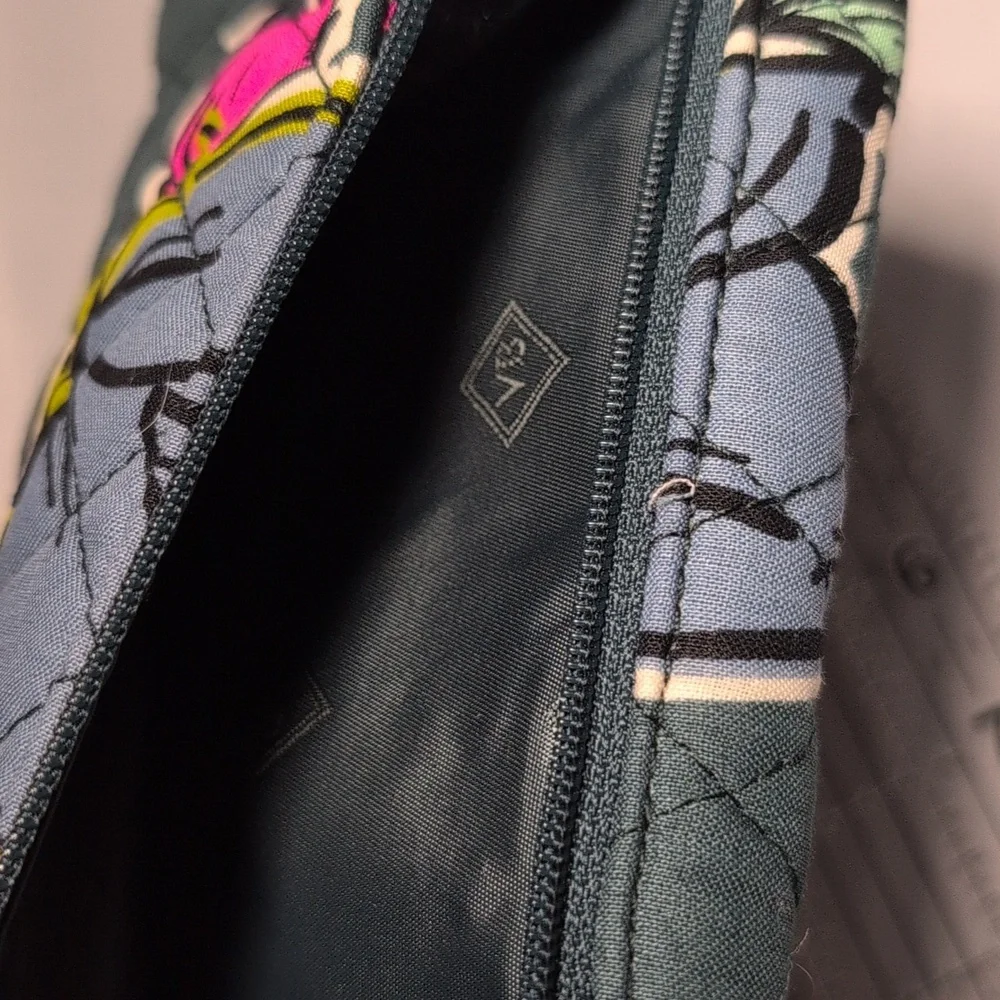 Vera Bradley Tri-Fold Clutch Wallet in Falling Flowers RFID
